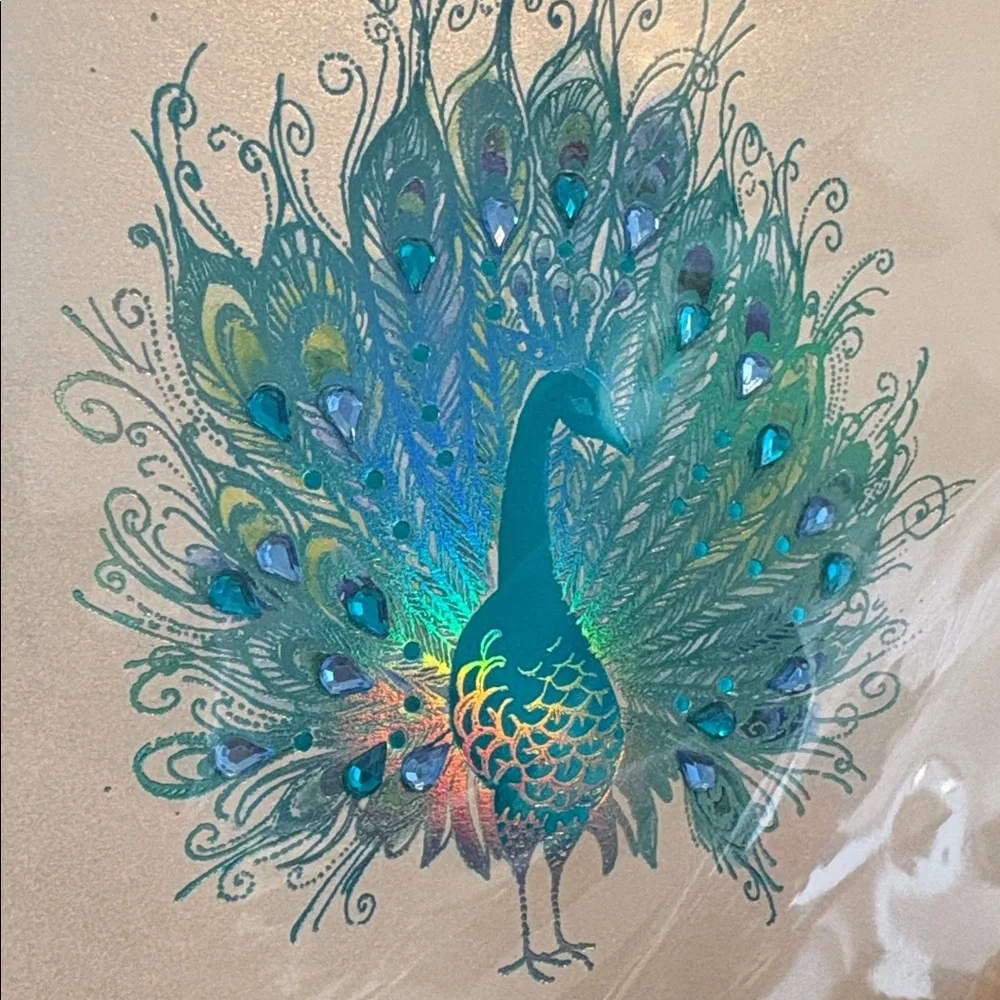🆕Papyrus Bejeweled Peacock Greeting Card